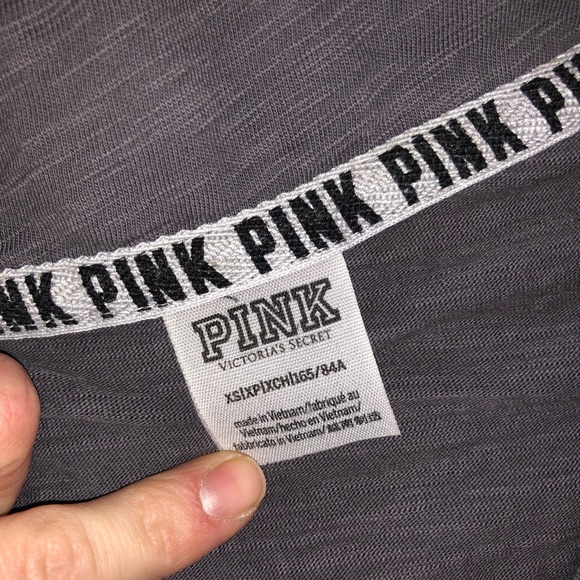 Cropped Grey Victoria’s secret Sweatshirt - Picture 3 of 3